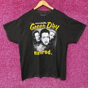 Green Day Yellow Pick - Nimrod Album Rock Band T-Shirt XL